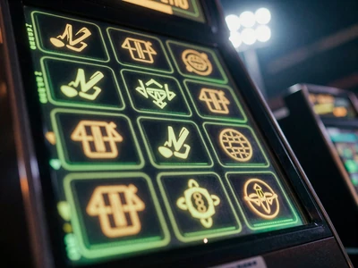 Gl&uuml;hender Spielautomaten-Bildschirm mit Limetten-Akzenten in Golisimo Casino